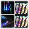 Novelbelysning LED Light Flash Flying Elastic Powered Arrow Sling Shoot Up Helicopter Paraply Kids Toy LL