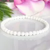 MG1049 Bracelet en pierre de lave blanche Bracelet diffuseur d'huile essentielle bijoux d'aromathérapie perle de lave délicate Yoga Bracelet extensible 353j