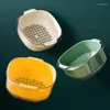 Tallrikar Portable Plastic Hollow Sink för ris- och grönsaksförvaringsklass Lätt att använda Clean Gift 'Kök