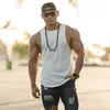 Marca roupas de ginástica dos homens singlets musculação stringer topo algodão fitness sem mangas camisa muscular colete simples tanktop228t