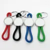 Keychains Sublimation Blanks Bulk Ornament Tag With Nylon Cord Heat Transfer Pendant For DIY Craft