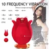Sex Toy Massager New Rose Vibrators High Frequency G-spot Ultrasonic Clit Stimulator Magnetic Suction Charging Base Nipple