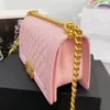 Crossbody Designer Bags Pink Designer Bag Soft Leather Shoulder Bags For Womens Cheap Name Brand Purses Designer Handbags With Gold Chain Trendy Luxury Bag