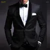 Abiti da uomo Formali Blazer da uomo Slim Fit Scialle di velluto rosso Giacca con bavero per uomo Cappotto da sposo da sposa su misura con un bottone 1 pezzo