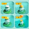 Baby Toy Fountain Frog Baby Bath Toys for Toddlers 5 Modes Spray Water Sprinkler Light Up Bathtub Toy for Boys Girls Kids Gifts 230919