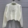 Designer Jumper Sweaters Femmes Tricot Pull Vêtements Mode Pull Femme Automne Hiver Vêtements Dames Blanc Lâche Manches Longues Élégant Casual Tops