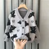 Cardigan Spring Autumn Fashion Jackets Kids Cartoon Cardigan Sweater Sweater Boys Cloths Kids Kute Baby Withoundwear Clothing 230919