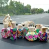 All-match Perfume Bottle Polymer Clay Empty Perfume Glass Essential Oils Diffusers Fashion Car Pendant Car Hanging Ornament Packing Bottles