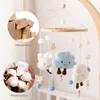 Mobiles# Baby Cloud Grzeźby Crib Mobile Toys 0-12 miesięcy Bell Musical Box