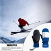 Luvas de esqui inverno quente à prova d'água neve escondida fivefinger design snowboard para homens e mulheres 230918