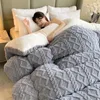 Одеяла высокого класса, утолщенные, зимние, теплые для кроватей, утяжеленное одеяло из искусственного ягненка, кашемира, более теплое, пуховое одеяло, одеяло, утешитель 230919