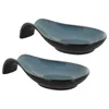 Dinnerware Sets 2 Pcs Household Gadgets Spoon Rest Home Small Ceramic Holder Kitchen Supplies Ceramics Scoop Ladle