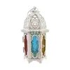 Bougeoirs lanternes décoratives porte-verre en fer teinté marocain pour livraison directe extérieure