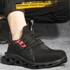 Dress Shoes Work Sneakers Men Indestructible Shoes Work Safety Shoes With Steel Toe Cap Puncture-Proof Male Security Protective Shoes 230918