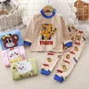 Clothing Sets Toddler Costume Pure Cotton Kids Underwear Set Springautumn Childrens Long Sleeve Suit Pajamas Girls Tops Trousers 230919