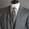 Men's Suits & Blazers Jacket Pants Handsome Chic Business Grey Notch Lapel Slim Fit Tuxedo Wedding Man Suit 2 Piece Formal 242o