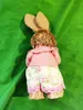 Obiekty dekoracyjne figurki urocze króliki zabawka Statua Vintage Słodka zabawka Dekorowanie pokoju American Easter Home Postaes Desk Birth Birthday Gift 230919