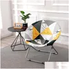 Couvertures de chaise Soucoupe ronde Er Stretch Lune pour le salon Spandex Cam Ers Housse de siège lavable Décor à la maison Drop Livraison Textiles de jardin Dhqcm