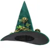 Vine Witch Hat Party Cosplay Use Prom Props Clothing Wide Brim Decoration Silk Halloween Style Costume 230920