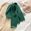 Schals Eleganter Damen-Strickschal, einfarbig, dünn, Wollgarn, Winter, warm, Halstuch, Bufanda, Damenschal und Wraps, Schals, Foulard 230818