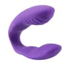 Vuxen massager bärbar mini u form g-spot anal dubbel huvud dildo vibrator leksak för kvinnor par klitoris stimulator vagina