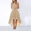 Casual Dresses Women's Long Dress Lace Bowknot Elegant Irregular Sleeveless Prom Wedding Swing Bridesmaid Cocktail Evening Party