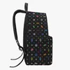 Sacs de bricolage All Over Print Cotton Backpack sac personnalisé hommes femmes sacs fourre-tout dame sac à dos professionnel noir production personnalisé couple cadeaux uniques 33833