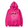 Abbigliamento uomo spindel 555 hoodie överdimensionerad tröja man streetwear uxury womens rosa män tryck webbpar tröjor hoodys pljn