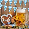 Other Event Party Supplies Oktoberfest Decorations Bavarian Check Flag Creative Banners Reuseable Germen Welcome Banner For Home Decor 230919