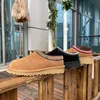 Mulheres Austrália Tasman Chinelos Tazz Fur Slides Clássico Ultra Mini Plataforma Bota Mulheres Slip-on Camurça Lã Sapatos de Inverno Botas de Designer