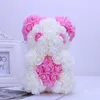 卸売されたかわいい泡の花ローズベアおもちゃバレンタインデーギフトゲーム賞品室の装飾