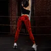 Stretchy fitness leggings kvinnor skjuter upp träning blyerts byxor sportkläder kläder snakeskin tryckt leggins gym tights