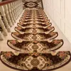 Carpets 15-Pieces Stair Carpet Sets Slip Resistance Tread Mats Step Rug For 24X74cm Fit Most