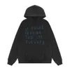 Designer Moda Roupas Luxo Mens Moletons Galleryes Depts American High Street Gradiente Letra Solta Casual e Mulheres Lavável Old Hooded Sweater06