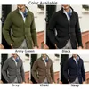 Mäns jackor Mens Coat Cardigan Coats Formell jacka Sticked Knitwear Loose Loungewear Party Single-Breasted tröja Tjock Blazer 230919