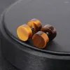 Stud Earrings ZEMO Tiger's Eye Stone Studs For Women Men Simple Minimalist Female Fake Tunnels&Plugs Ear Piercing Jewelry