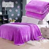 Blankets 1PCS Bed Blanket Fleece For Throw Machine Washable Home Textile Solid 50cm 70cm Random Color 230919