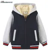 ジャケットBumeex Kids Boys Warm Jacket Coat Winter Warm Warted Snowsuit Cold Fleece Children Outdoor Hooded Snowboardingジャケット312 Y 230918