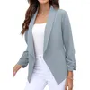 Costumes pour femmes Femmes Chic Polyvalent Business S Cardigans à manches longues à manches longues avec revers pour l'automne Bureau Trajet Formel Style Ol