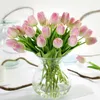 Fleurs décoratives 1/5/10 pièces tulipe fleur artificielle vraie touche Bouquet faux pour la décoration de mariage décor de maison Garen