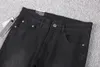 Herbst und Winter Neue Designerjeans Hochwertige komfortable Baumwollbleistifthose Luxusmarke Herren lässige Schwarze Jeans