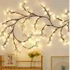 LED Strings Party 144 LED S Branch Rotin Lights DIY Guirlandes lumineuses pour la décoration de vacances de mariage Flexible LED String Lights EU / US / UK / AU Plug HKD230919