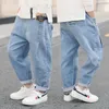 Pantaloni Ragazzi Ragazze Jeans cool Pantaloni primaverili e autunnali Pantaloni larghi casual coreani Abbigliamento per bambini Pantaloni estivi Abbigliamento per bambini 230918