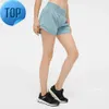 L-188 популярные женские шорты для йоги, 4 дюйма, быстросохнущие дышащие спортивные шорты для фитнеса, женские леггинсы для бега в тренажерном зале, спортивные брюки из спандекса для тренировок