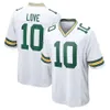 10 Love 33 Aaron Jones Green Bay Football Jersey Packers Christian Watson Jaire Alexander AJ Dillon David Bakhtiari Lukas Van Ness Jayden Reed Luke Musgrave