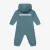 Família combinando roupas 0 ~ 24 meses crianças com zíper manga comprida com capuz macacão meninos e meninas bodysuits para bebês nascidos bebê roupas de verão 230918