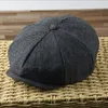 Beret Mężczyzna Plus rozmiar Ivy Hat Big Head Man Spring Summer and Autumn Sboy Cap Wool Caps Beret Caps Winter Feel Flat 5558cm 5961cm 230915