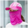 Summer ER Sunsn Hat QuickDrying Cold Foldble Sun Protective Face Mask Outdoor Shield Drop Delivery DHWFJ