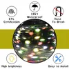 LED Strings Party Bluetooth Colorful Christmas Tree Fairy Lights String RGB 10m Nyårs sovrum Dekoration Festoon LED Light Garland HKD230919