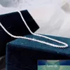 Wong Rain 925 argent Sterling créé Moissanite mode luxe or blanc unisexe Couple chaîne collier bijoux fins tout Cha298g